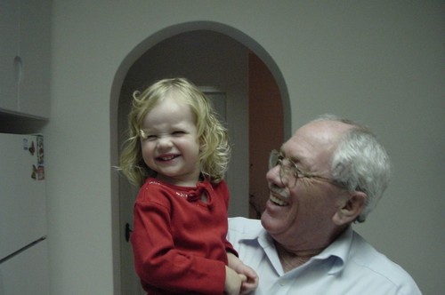 To most of us he was ’Hainesy’, but to grandaughter Alixandra he was her beloved ’Poppy’. © Bob Wonders